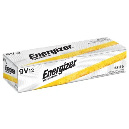 Energizer Battery - Energizer - EN22 -  Alkaline Battery  9V Cell 9V Disposable 12 Pack