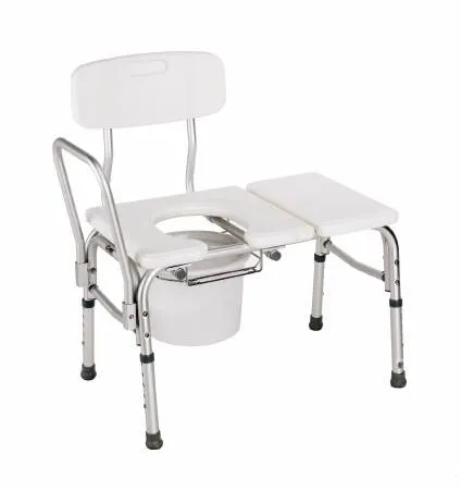 Apex-Carex - Carex - FGB15611 0000 - Carex Bath / Commode Transfer Bench Fixed Arm 18 to 21 Inch Seat Height 300 lbs. Weight Capacity