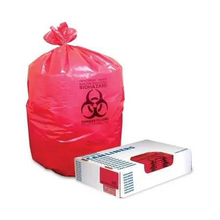 RJ Schinner Co - Heritage - A6639PR - Infectious Waste Bag Heritage 33 gal. Red Bag Polyethylene 33 X 39 Inch