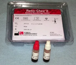 Streck Laboratories - Retic-Chex II - 285212 - Hematology Control Retic-Chex II Reticulocyte 2 Levels 2 X 1 mL