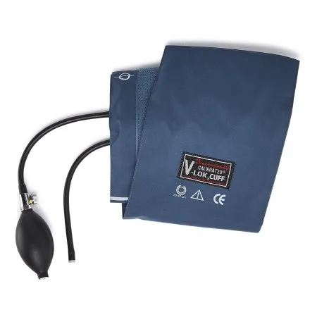 W.A. Baum - Calibrated V-Lok - From: 1820 To: 1825 - Calibrated V Lok Reusable Blood Pressure Cuff and Bulb Calibrated V Lok 25 to 35 cm Arm Polyester Fabric Cuff Adult Cuff