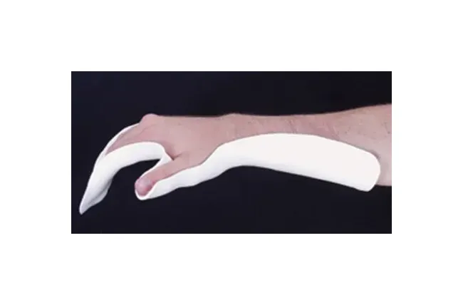 Alimed - 2970003554 - Resting Pan Mitt Hand Splint Alimed Pre-cut Thermoplastic Left Or Right Hand White Large