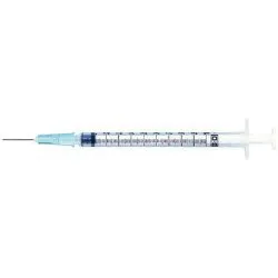 Becton Dickinson - 309626 - Tuberculin Syringe, Detachable Needle, Slip Tip, 25G