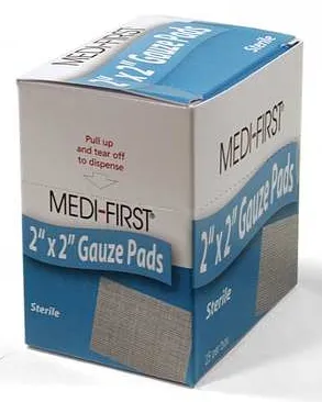 Medique Products - Medi-First - 60673 - Gauze Sponge Medi-First 2 X 2 Inch 1 per Pack Sterile Square