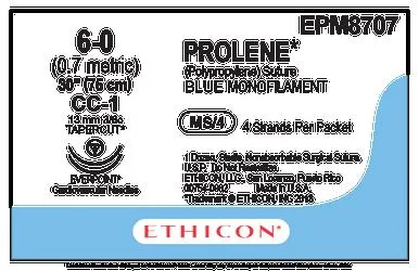 Ethicon - From: EPM8706 To: EPM8707 - Prolene M0.7 Usp6/0