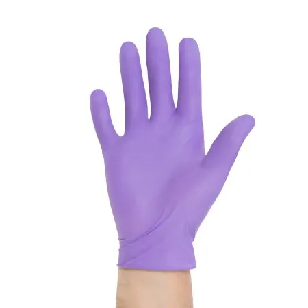 O&M Halyard - Purple Nitrile-Xtra - 50603 - Exam Glove Purple Nitrile-Xtra Large NonSterile Nitrile Extended Cuff Length Textured Fingertips Purple Chemo Tested