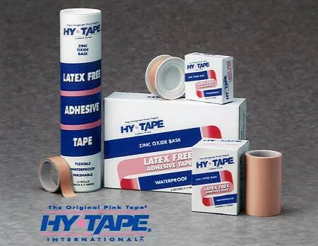 Hy-Tape International - Hy-Tape - 105LF - Hy Tape Waterproof Medical Tape Hy Tape Pink 1/2 Inch X 5 Yard Zinc Oxide Adhesive Zinc Oxide NonSterile