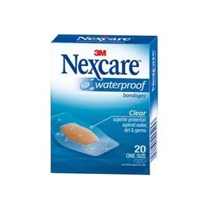 3M - Nexcare - From: 586-20PB To: 588-20PB -   Waterproof Bandage Size One, Clear, 20 Count, Breathable