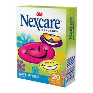 3M - Nexcare - 594-20 - Nexcare Tattoo Waterproof Bandages, Cool Collection.  Breathable.  Waterproof.  20 assorted bandages per box.