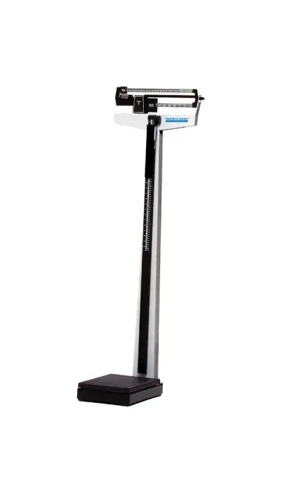Health O Meter Professional - From: 402KLWH To: 402KLWHCW - Mechanical Beam Scale with Fixed Poise Bar, Height Rod & Counterweights, 490 lb/210 kg Capacity (DROP SHIP ONLY)