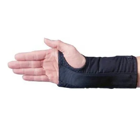 Patterson Medical Supply - Rolyan D-Ring - A60713 - Wrist Brace Rolyan D-ring Aluminum / Polyester / Cotton / Foam / Polyester Left Hand Black Small