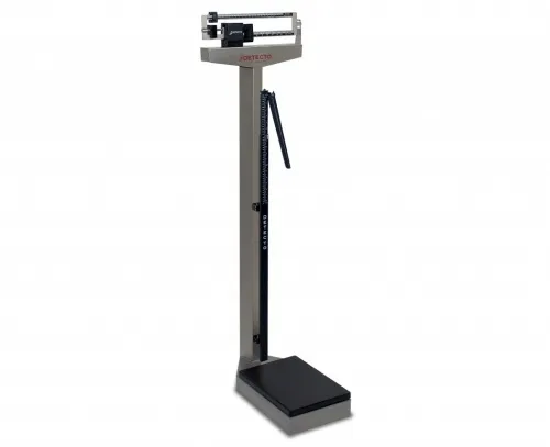 Detecto - 439S - Eye Level Physician Scale Stainless Steel 400 Lb X With Height Rod Platform