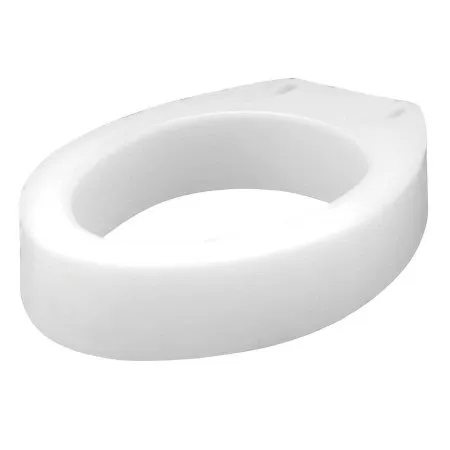 Apex-Carex - Carex - FGB30600 0000 -  Elongated Raised Toilet Seat  3 1/2 Inch Height White 300 lbs. Weight Capacity