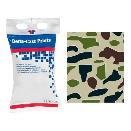 BSN Medical - 4003 - Delta Cast Prints Cast Tape Delta Cast Prints 3 Inch X 12 Foot Polyester Camouflage Print