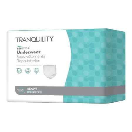 Principle Business Enterprises - Tranquility Essential - 2607 - Unisex Adult Absorbent Underwear Tranquility Essential Pull On with Tear Away Seams X-Large Disposable Heavy Absorbency