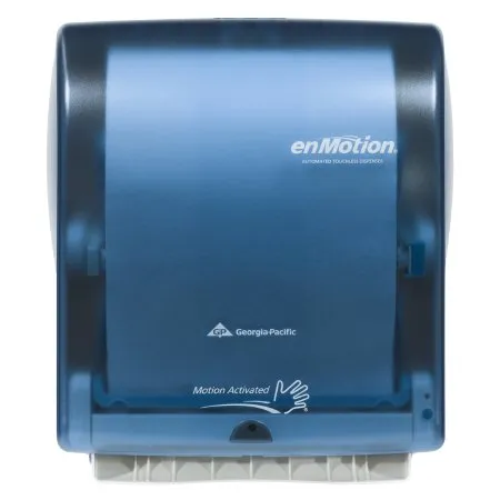 Georgia Pacific - enMotion - 59460A - Paper Towel Dispenser Enmotion Splash Blue Plastic Touch Free 1 Roll Wall Mount
