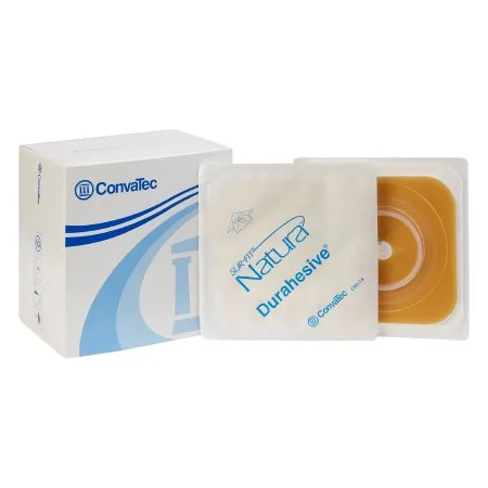 Convatec - Sur-Fit Natura - 413155 - Sur Fit Natura Ostomy Barrier Sur Fit Natura Trim to Fit  Extended Wear Durahesive Without Tape 45 mm Flange Hydrocolloid 1 to 1 1/4 Inch Opening 4 X 4 Inch