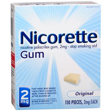 Glaxo Consumer Products - Nicorette - 00135015707 - Stop Smoking Aid Nicorette 2 mg Strength Gum