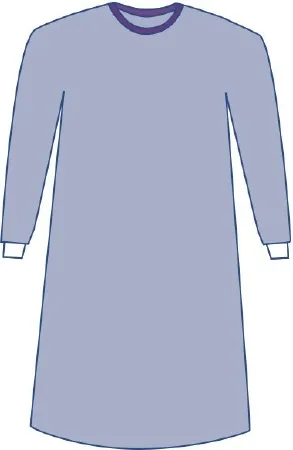 Medline - Aurora - DYNJP2703 - Non-reinforced Surgical Gown With Towel Aurora 2x-large Blue Sterile Aami Level 3 Disposable