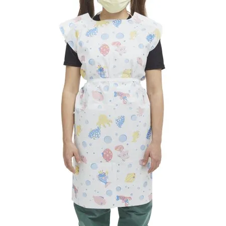McKesson - 18-981636 - Patient Exam Gown McKesson Medium Kid Design (Under the Sea Print) Disposable
