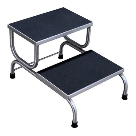 UMF Medical - SS8370 - Step Stool  2-Step  Stainless Steel  18"W x 15"H x 25"D -DROP SHIP ONLY-