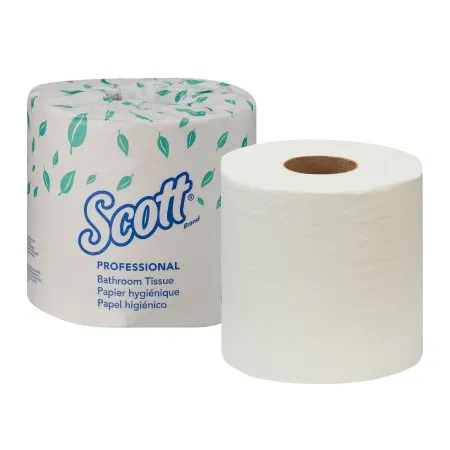 Kimberly Clark - Scott Essential - 04460 -  Toilet Tissue  White 2 Ply Standard Size Cored Roll 550 Sheets 4 X 4 1/10 Inch