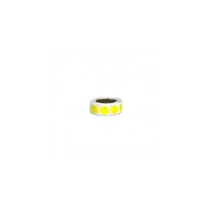 First Healthcare Products - 5154-03 - Blank Label Tape Label Dot Yellow Vinyl 1/2 Diameter