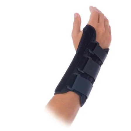 Patterson Medical Supply - Rolyan Fit - 929949 - Wrist Brace Rolyan Fit Fabric / Spandex / Metal Right Hand Black Large