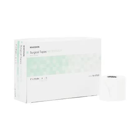 McKesson - 16-47520 - Waterproof Medical Tape White 2 Inch X 10 Yard Adhesive NonSterile
