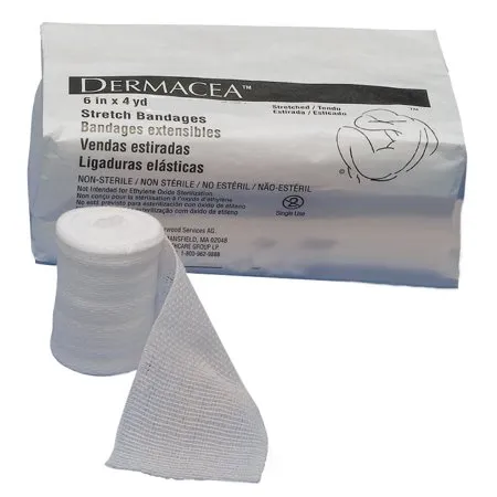 Cardinal - Dermacea - 441507 -  Conforming Bandage  6 Inch X 4 Yard 1 per Pack Sterile 1 Ply Roll Shape