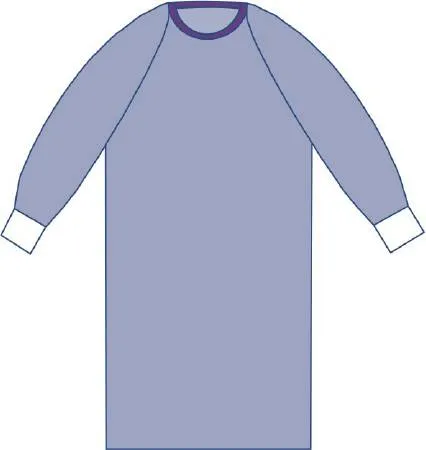 Medline - Aurora - DYNJP2802 - Non-reinforced Surgical Gown With Towel Aurora X-large Blue Sterile Aami Level 3 Disposable