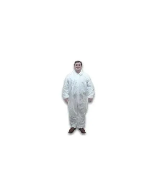 Dukal - 382XL - Coverall X Large White Disposable NonSterile