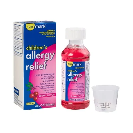 Sunmark - 2197101 - Children's Allergy Relief sunmark 12.5 mg / 5 mL Strength Liquid 4 oz.