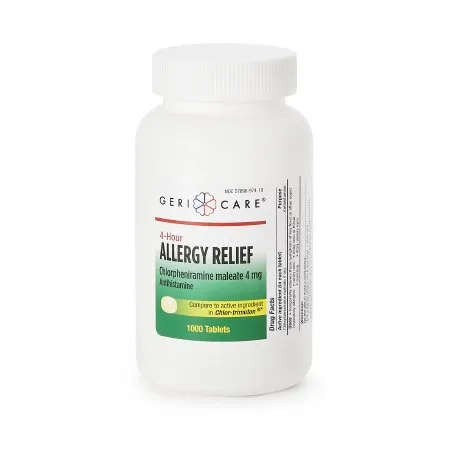Geri-Care - Health Star - 784-10-GCP - Allergy Relief Health Star 4 mg Strength Tablet 1 000 per Bottle
