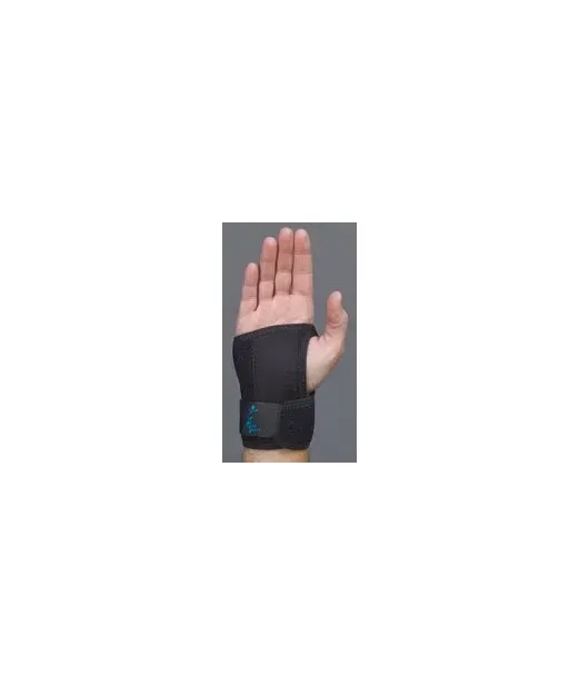 Medical Specialties - GelFlex - 223832 - Wrist Splint Gelflex Contoured Polymer Gel / Mineral Oil Right Hand Black Small