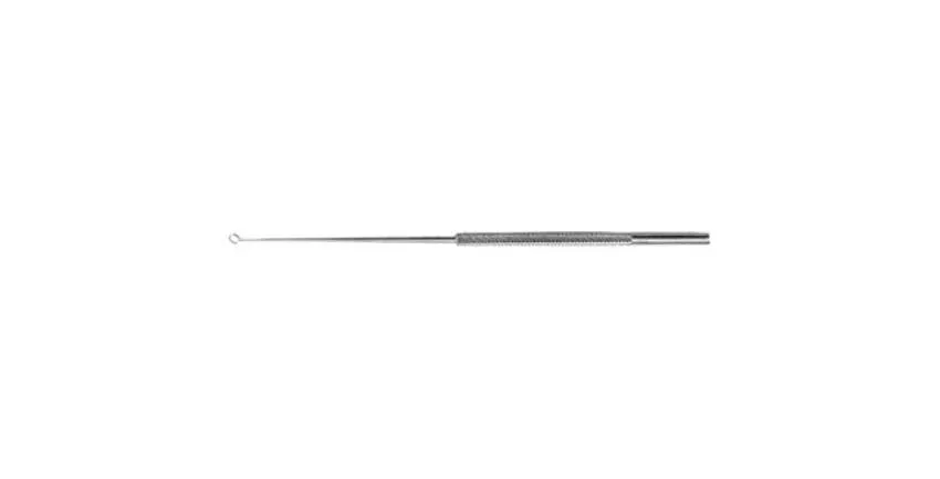 Bausch & Lomb - Bausch+Lomb - N0400 0 - Ear Curette Bausch+lomb Buck 6 Inch Length Round Knurled Handle Size 0 Tip Slightly Angled Loop Tip
