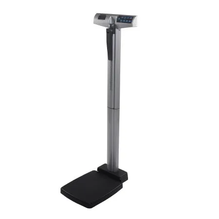 Health O Meter - 500KL - Column Scale with Height Rod Health O Meter Digital Display 660 lbs/ 300 kg Black / Gray AC Adapter / Battery Operated
