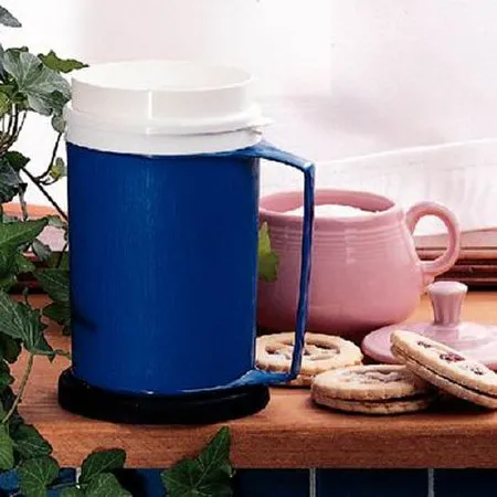 Patterson medical - 110801 - Drinking Mug 12 oz. Blue Plastic Reusable