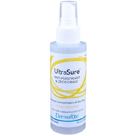 DermaRite Industries - Ultrasure - 00266 - Antiperspirant / Deodorant UltraSure Pump Spray 4 oz. Scented