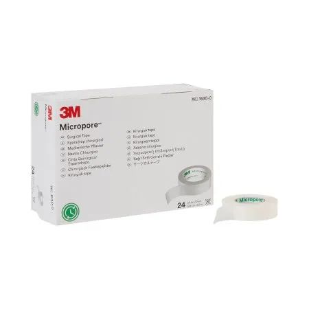 3M - 1530-0 - Micropore Medical Tape Micropore White 1/2 Inch X 10 Yard Paper NonSterile