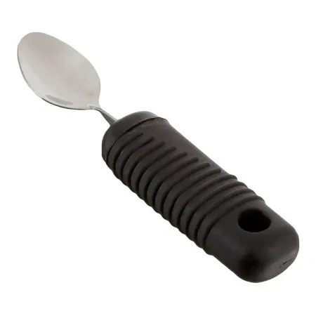 Patterson medical - Sure Grip - A703205 - Teaspoon Sure Grip Right-Left Handed / Bendable Black Stainless Steel
