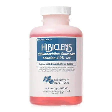 Molnlycke - hibiclens - 00234057516 - antiseptic / antimicrobial skin cleanser hibiclens 16 oz. bottle 4% strength chg ( gluconate) nonsterile