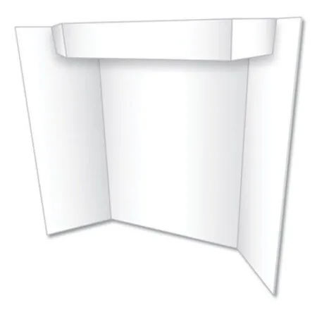Eco Brites - GEO-27367B - Two Cool Tri-fold Poster Board, 24 X 36, White/white