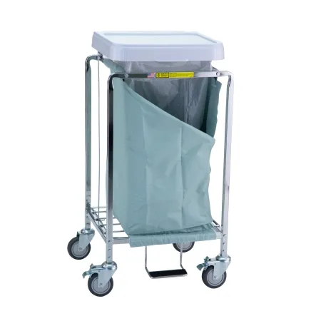 R & B Wire Products - 672G - Hamper With Bag 4-casters