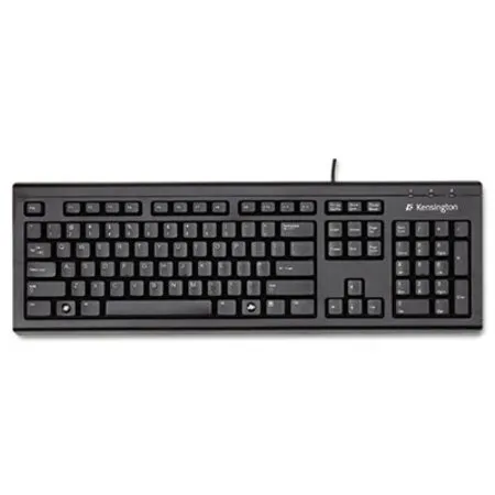 Kensington - KMW-64370 - Keyboard For Life Slim Spill-safe Keyboard, 104 Keys, Black