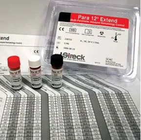 Streck Labs - 218770 - Hematology Control Para 12® Extend Low Level / Normal Level / High Level 18 X 4.5 Ml