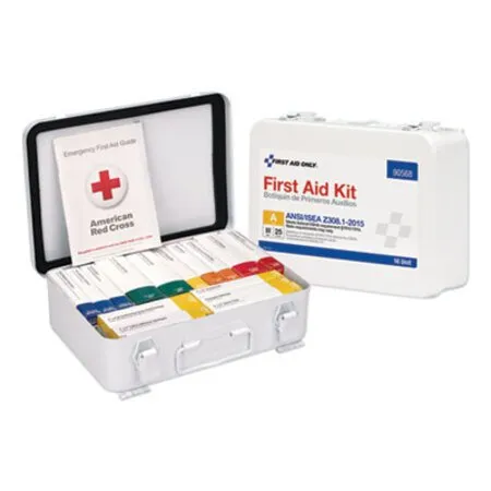 First Aid Only - FAO-90568 - Unitized Ansi Compliant Class A Type Iii First Aid Kit For 25 People, 84 Pieces, Metal Case