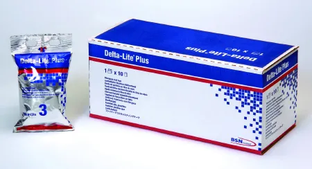 BSN Medical - Delta-Lite Plus - 7345827 - Cast Tape Delta-Lite Plus 4 Inch X 12 Foot Fiberglass / Resin Green
