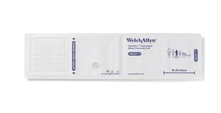 Welch Allyn - FlexiPort - SOFT-10-1SC -  Single Patient Use Blood Pressure Cuff  20 to 26 cm Arm Cloth Fabric Cuff Small Adult Cuff