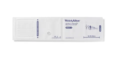 Welch Allyn - FlexiPort - SOFT-11L-2SC - Single Patient Use Blood Pressure Cuff Flexiport 25 To 34 Cm Arm Cloth Fabric Cuff Adult Long Cuff